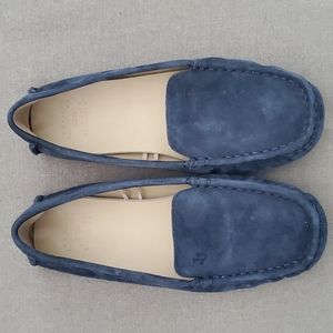 EUC Janie & Jack Boys Suede Driving Loafer in Navy Size 3K.